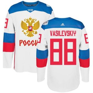 Herren Team Russland #88 Andrei Vasilevskiy Authentic Weiß Heim 2016 World Cup